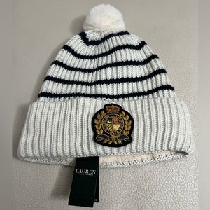 NWT - Polo Ralph Lauren Pom-Pom Beanie
